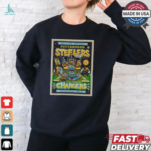 Pittsburgh Steelers 2024 Los Angeles Chargers Gameday Poster Shirt