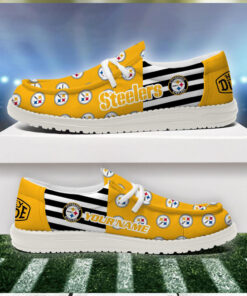 Pittsburgh Steelers 2024 Version Personalized Hey Dude Shoes