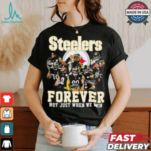 Pittsburgh Steelers Team 2024 Forever Not Just When We Win Signatures Shirt