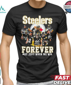 Pittsburgh Steelers Team 2024 Forever Not Just When We Win Signatures Shirt