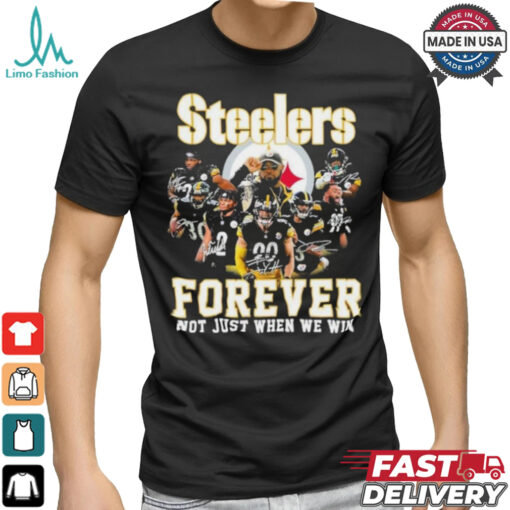 Pittsburgh Steelers Team 2024 Forever Not Just When We Win Signatures Shirt