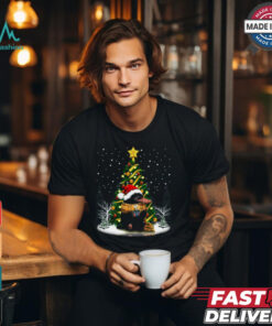 Platypus Drinking Coffe Christmas T Shirt