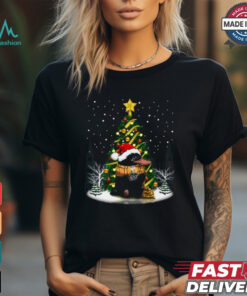 Platypus Drinking Coffe Christmas T Shirt
