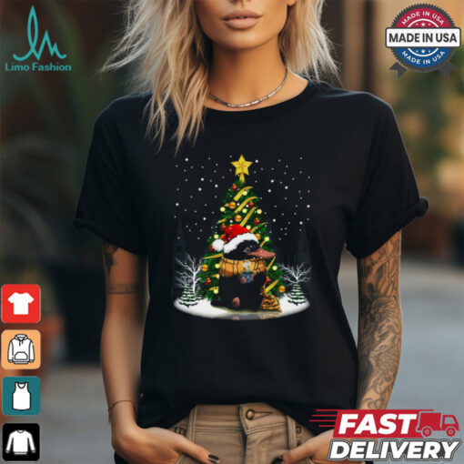 Platypus Drinking Coffe Christmas T Shirt