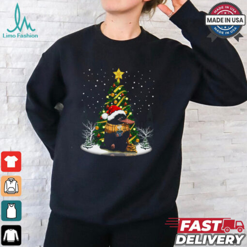 Platypus Drinking Coffe Christmas T Shirt