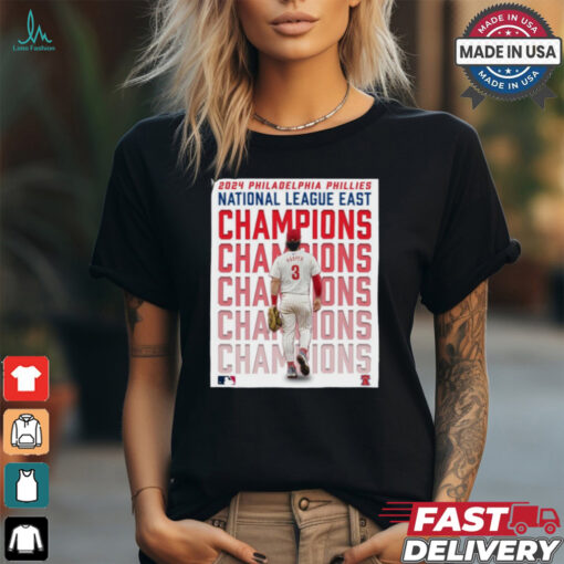 Poster 2024 Philadelphia Phillies Are National League East Champs for the first time since 2011 t shirt