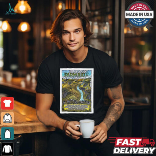 Poster Farm Aid Saratoga Performing Arts Center in Saratoga Springs New York NY Sept 21st 2024 t shirt