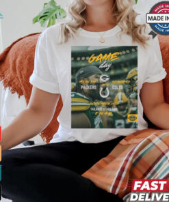 Poster Gameday Green Bay Packers vs Indianapolis Colts September 15th t shirt
