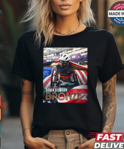 Poster Men’s 400 T53 Brian Siemann Bronze Medal Paris Paralympics 2024 t shirt