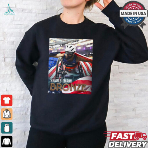 Poster Men’s 400 T53 Brian Siemann Bronze Medal Paris Paralympics 2024 t shirt