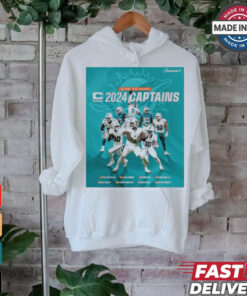 Poster Miami Dolphins 2024 Captains Tyreek Hill, Jalen Ramsey t shirt