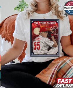 Poster Philadelphia Baseball MLB The Steely Slinger Face To Face With The Eyes Of Dancer t shirt