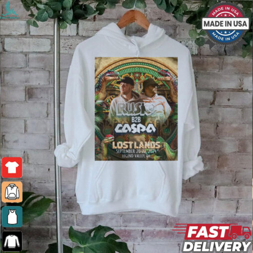 Poster Rusko Caspa Lost Lands Festival September 20 22, 2024 Legend Valley, Oh t shirt