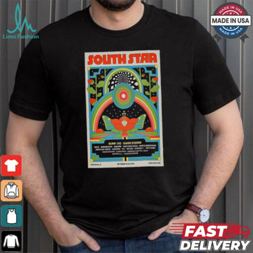 Poster South Star September 28 29 2024 John Hunt Park in Huntsville AL Tour t shirt