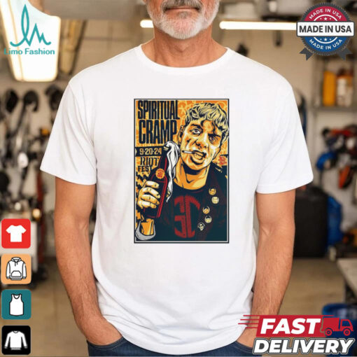 Poster Spiritual Cramp Sept 20 2024 Rio Fest in Chicago IL t shirt