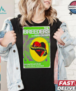 Poster The Breeders September 26 2024 Mission Ballroom Denver, CO Tour t shirt