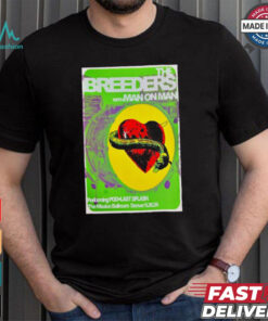 Poster The Breeders September 26 2024 Mission Ballroom Denver, CO Tour t shirt