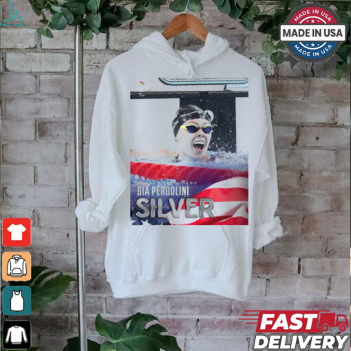 Poster Women’s 400M Freestyle S13 Gia Pergolini Silver Medal Paris Paralympics 2024 t shirt