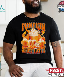 Pumpkin spice latte retro vintage shirt