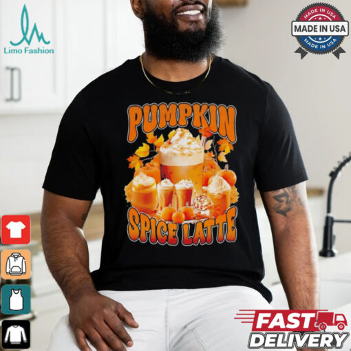 Pumpkin spice latte retro vintage shirt