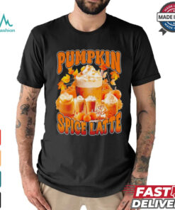 Pumpkin spice latte retro vintage shirt