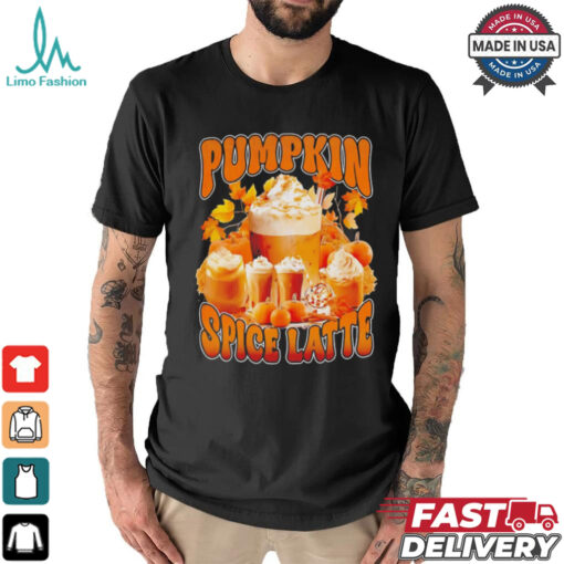 Pumpkin spice latte retro vintage shirt