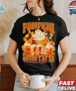 Pumpkin spice latte retro vintage shirt