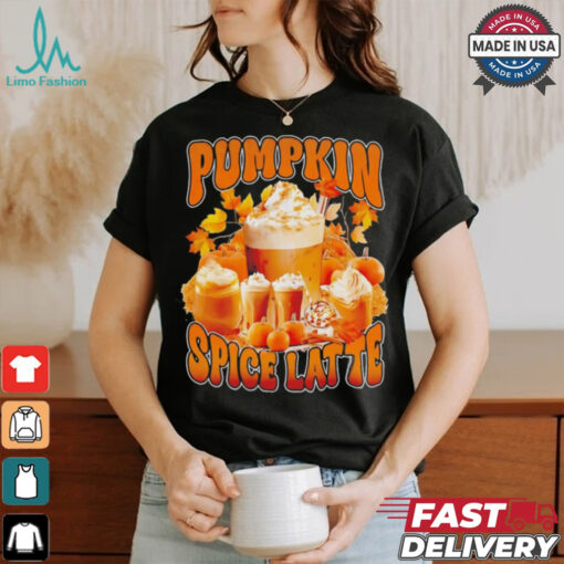 Pumpkin spice latte retro vintage shirt