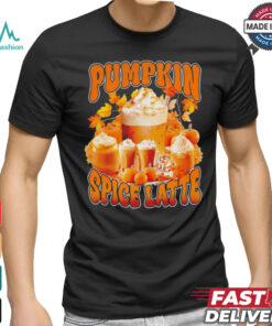 Pumpkin spice latte retro vintage shirt