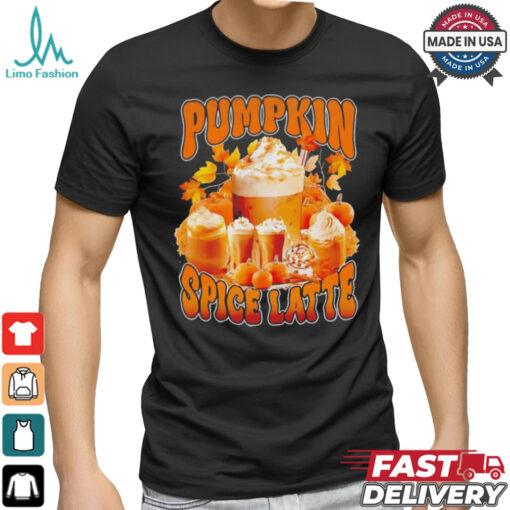 Pumpkin spice latte retro vintage shirt