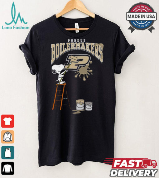 Purdue Boilermakers Snoopy Painting Shirt