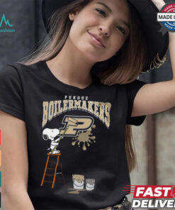 Purdue Boilermakers Snoopy Painting Shirt