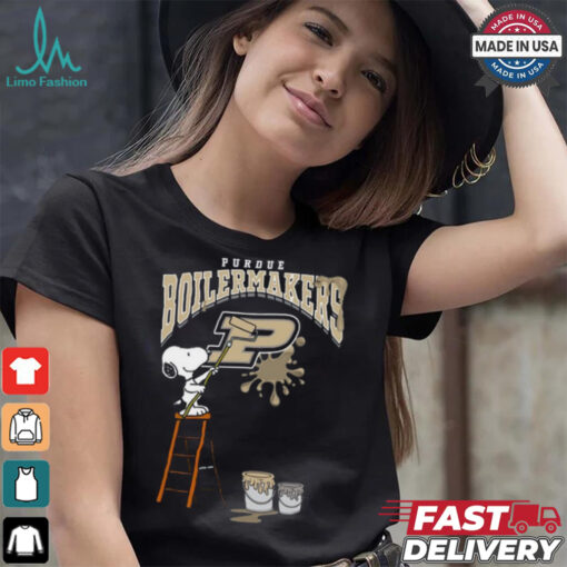 Purdue Boilermakers Snoopy Painting Shirt