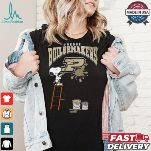 Purdue Boilermakers Snoopy Painting Shirt
