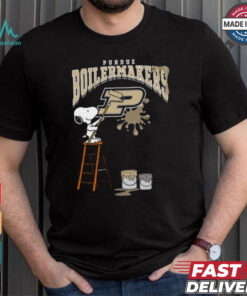 Purdue Boilermakers Snoopy Painting Shirt
