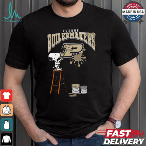 Purdue Boilermakers Snoopy Painting Shirt