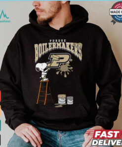 Purdue Boilermakers Snoopy Painting Shirt