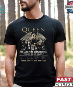 Queen We Are The Champions 55th Anniversary 1970 2025 Thank You For The Memories T Shirt