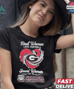 Real Women Love Football Smart Women Love The Georgia Bulldogs Unisex T Shirt