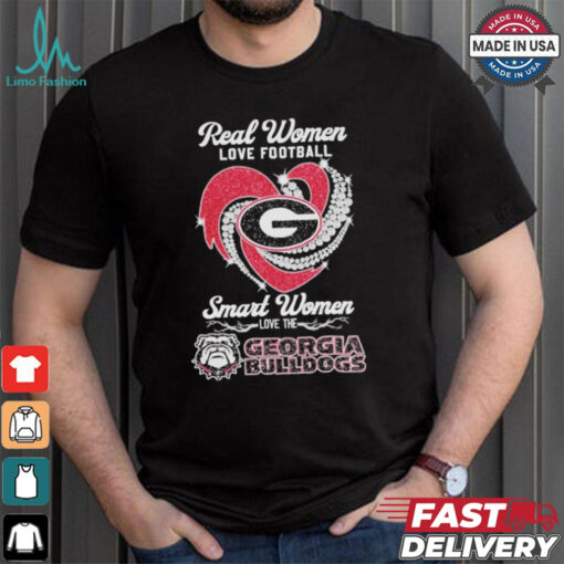 Real Women Love Football Smart Women Love The Georgia Bulldogs Unisex T Shirt