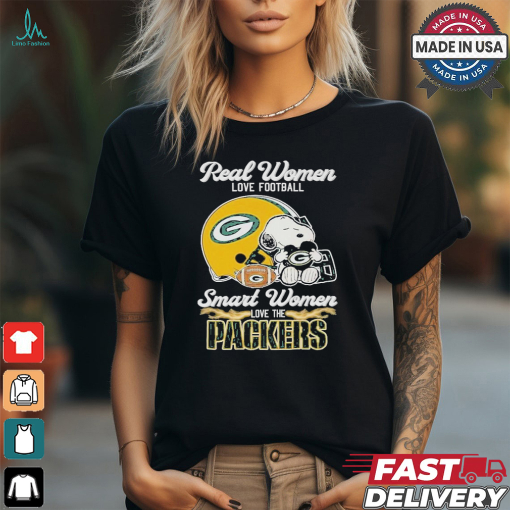 Real Women Love Football Smart Women Love The Green Bay Packers T Shirt Real Women Love Football Smart Women Love The Green Bay Packers T Shirt