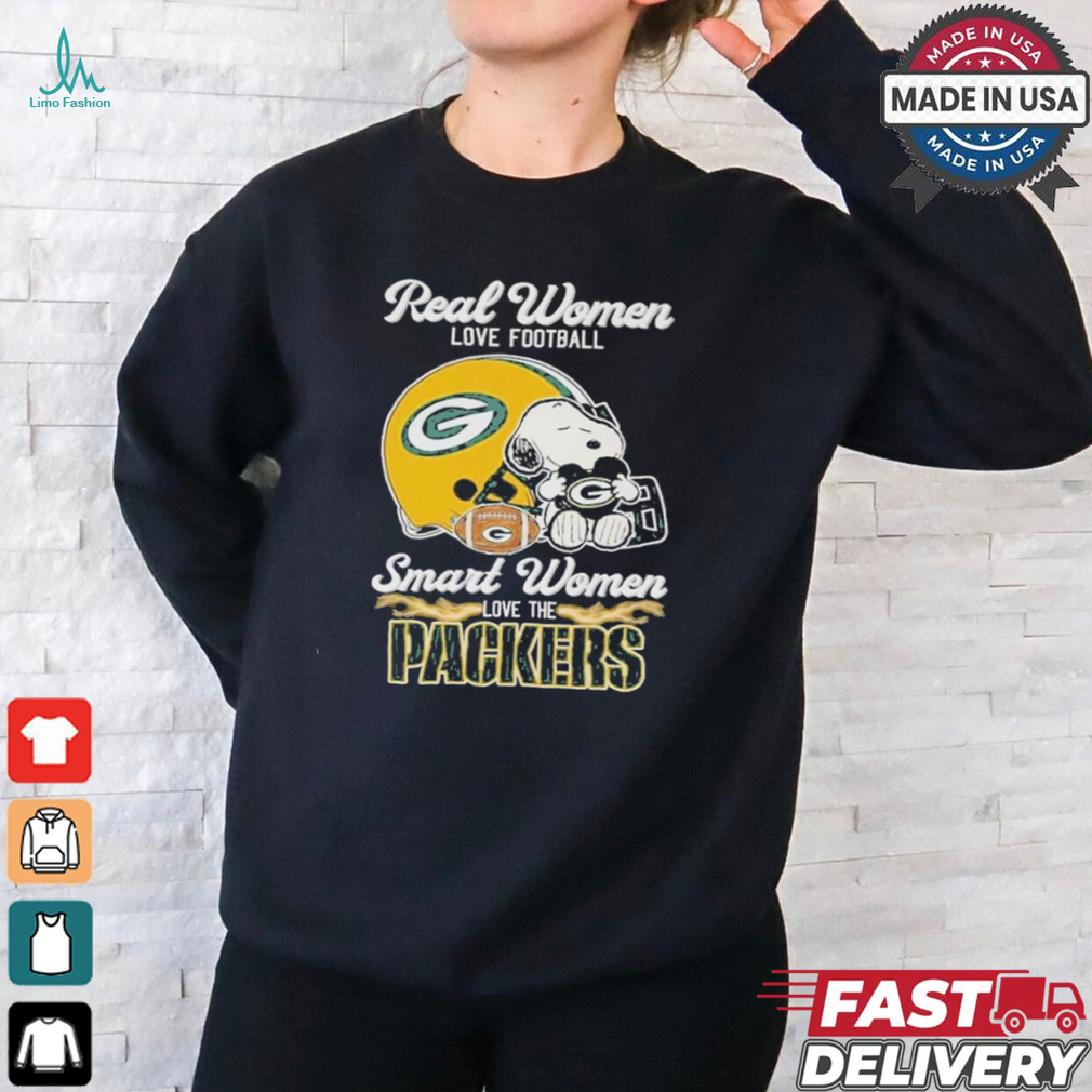 Real Women Love Football Smart Women Love The Green Bay Packers T Shirt Real Women Love Football Smart Women Love The Green Bay Packers T Shirt