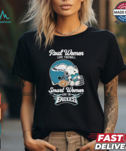 Real Women Love Football Smart Women Love The Philadelphia Eagles X Snoopy Shirt