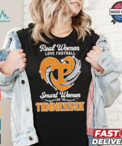 Real Women Love Football Smart Women Love The Tennessee Volunteers Football Diamonds Shirt