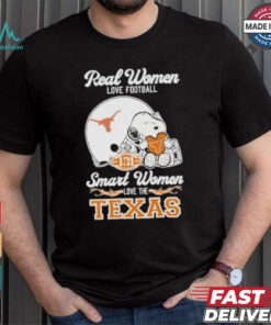 Real Women Love Football Smart Women Love The Texas Longhorns X Snoopy Shirt
