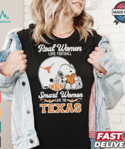 Real Women Love Football Smart Women Love The Texas Longhorns X Snoopy Shirt, hoodie, sweater, long sleeve and tank top Real Women Love Football Smart Women Love The Texas Longhorns X Snoopy Shirt