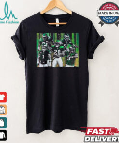 Reggie White, Jason Kelce, Jalen Hurts, Brian Dawkins, and Donovan McNabb Fly Eagles Fly Shirt