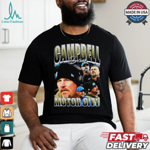 Retro Dan Campbell Coach Detroit Vintage Lions American Football NFC North Division T Shirt