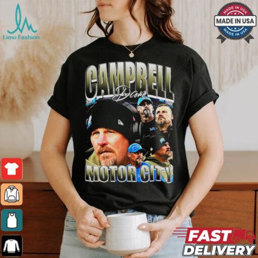 Retro Dan Campbell Coach Detroit Vintage Lions American Football NFC North Division T Shirt