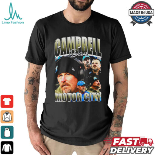 Retro Dan Campbell Coach Detroit Vintage Lions American Football NFC North Division T Shirt